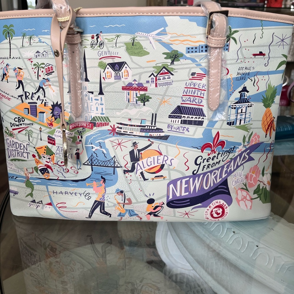 Spartina 449 Illustrated New Orleans Tote
